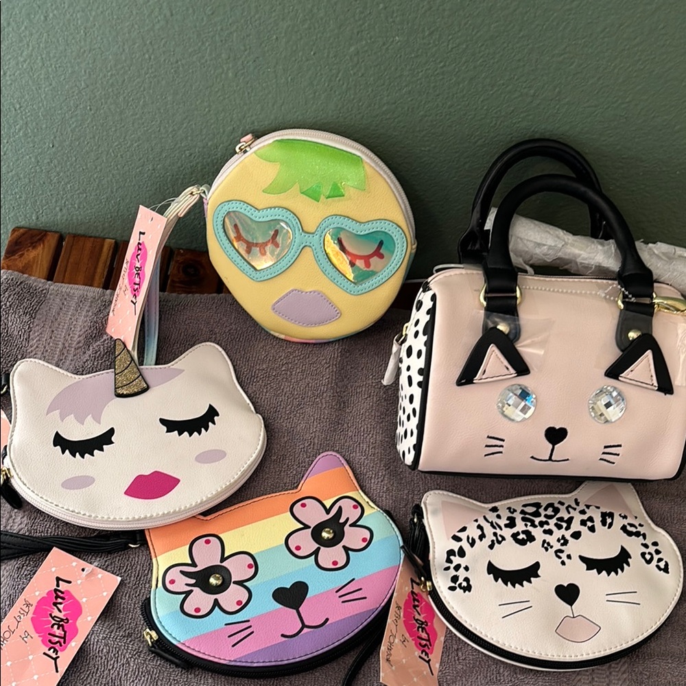 Betsey Johnson Clutch Wristlet Purse Set